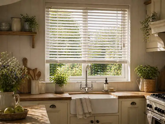 venetian blinds kitchen