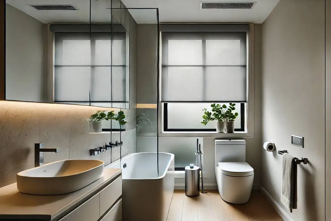 Roller Blinds in Bathrooms in Melbourne | InDesign Blinds