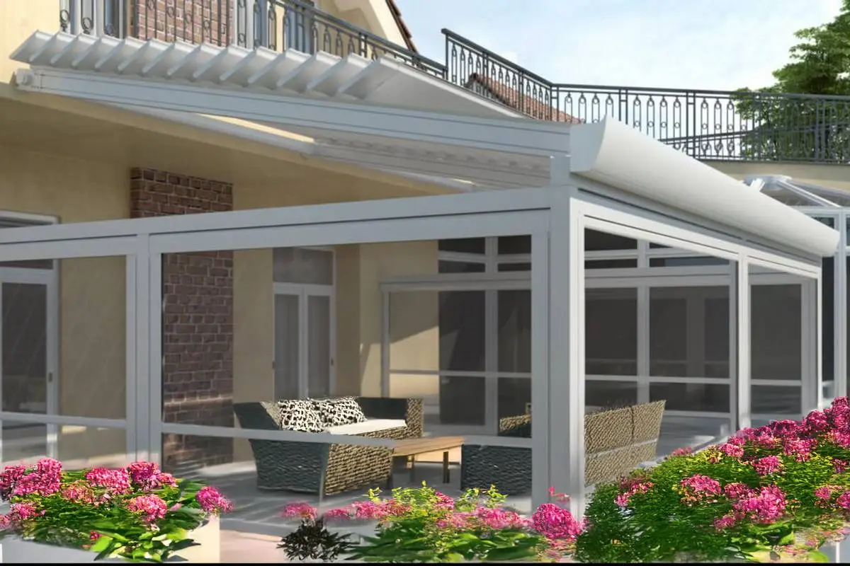 Operable retractable pergola