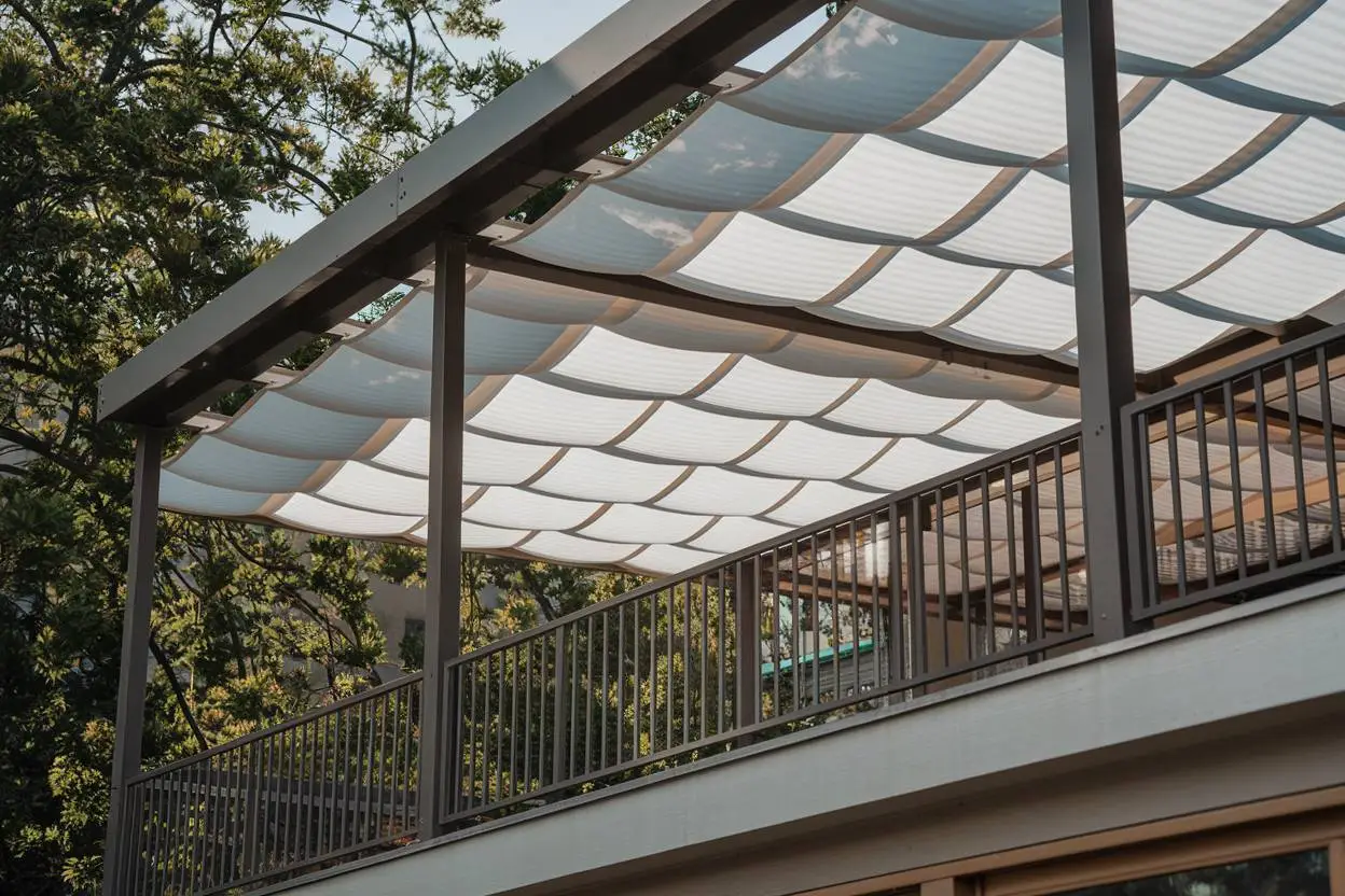 Pleated Patio Shades Melbourne