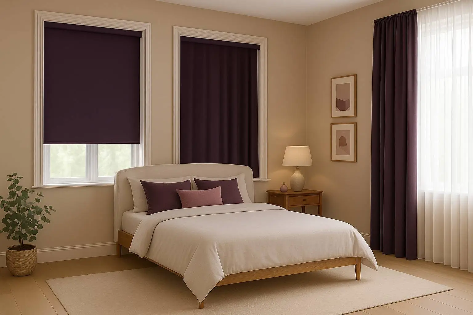 Bedroom Blinds Curtains
