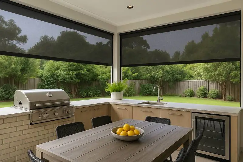 Zipscreen Blinds for Outdoor Kitchen