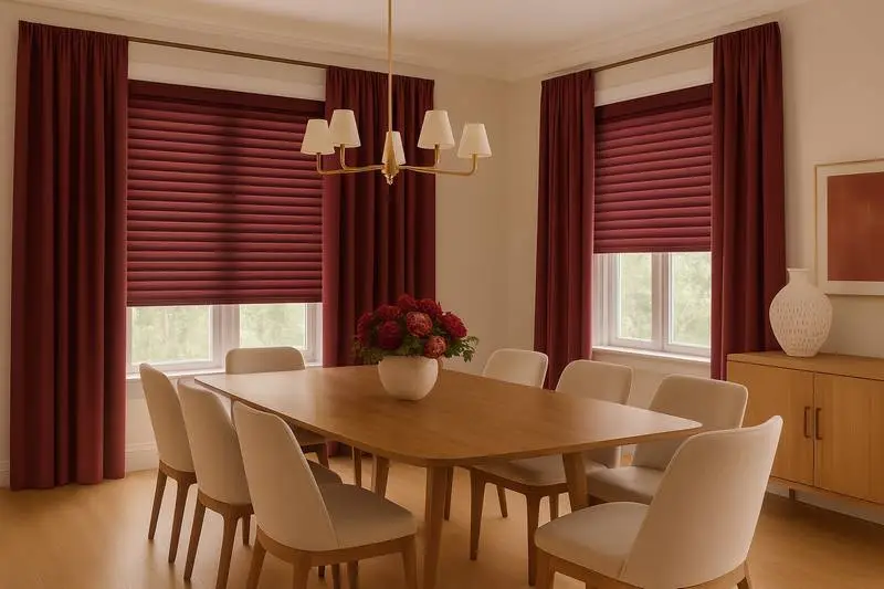 Blinds and curtains for Dining Room