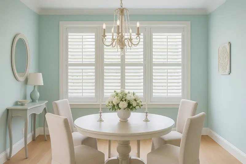 Plantation Shutters in Dining Room