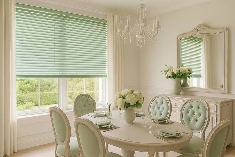 Venetian Blinds in Dining Room