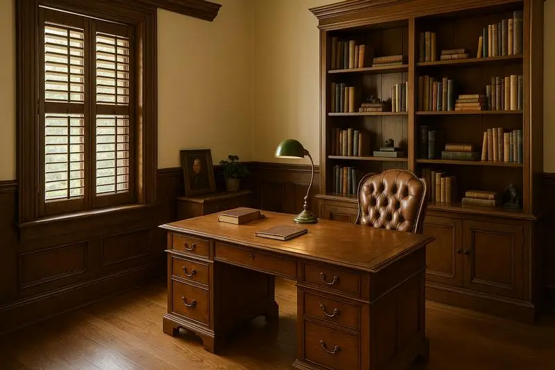 Home Office Basswood Shutters
