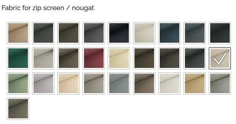 Colours Zip Screen Blinds